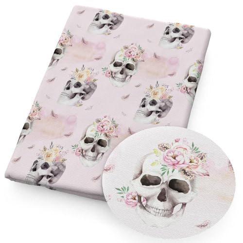 DFLINGA 50x145cm Schwarze Hand Geister Tiere Mond Katze Polyester Baumwollstoff Bedruckter Stoff Handarbeit Handwerk Kleidungsstück DIY Material von DFLINGA