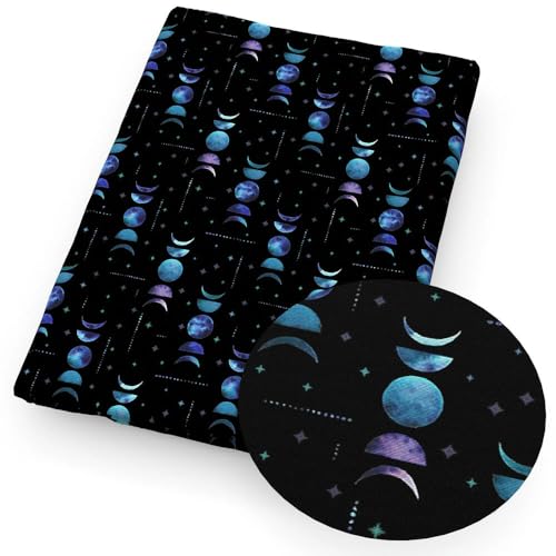 DFLINGA 50x145cm Schwarze Hand Geister Tiere Mond Katze Polyester Baumwollstoff Bedruckter Stoff Handarbeit Handwerk Kleidungsstück DIY Material DFLINGA 50x145cm Schwarze Hand Geister Tiere Mond Katze Polyester Baumwollstoff Bedruckter Stoff Handarbeit Handwerk Kleidungsstück DIY Material von DFLINGA