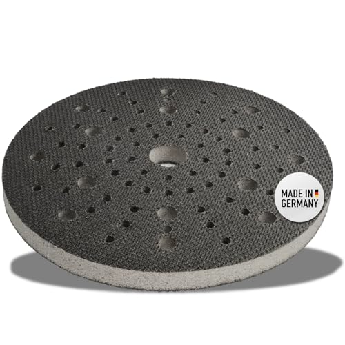 DFS Softauflage 150mm 80-Loch kompatibel mit Bosch Multihole, aus Schaum (weich) zum Schleifen von Rundungen, Soft Pad für Schleifteller, Polierteller, Schleifpapier von DFS