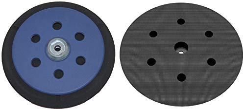 Schleifteller Ø 150mm mittelhart 6-Loch - für Makita BO6030 BO6040 - Stützteller für Klett Schleifscheiben mit 6-Loch Absaugung - DFS Schleifteller Ø 150mm mittelhart 6-Loch - für Makita BO6030 BO6040 - Stützteller für Klett Schleifscheiben mit 6-Loch Absaugung - DFS von DFS