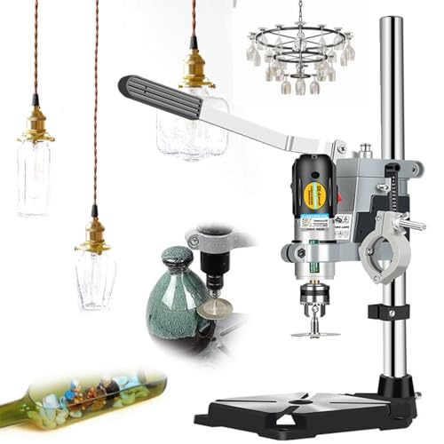 DFYOZX 5000-8000 U/min DIY-Flaschenschneidemaschine, 72W stehender/tragbarer Weinflaschenschneider, kleine Keramikglas-Blumentopfschleifer, Stanzen, Bohren von DFYOZX