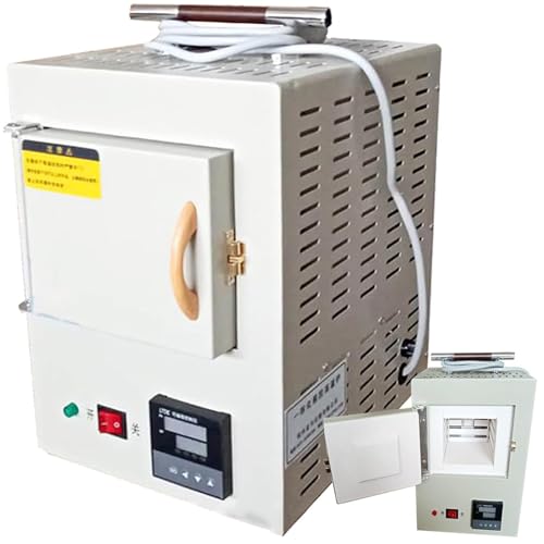 DFYOZX Elektrischer Labor-Muffelofen mit integrierter Programmsteuerung, Hochtemperatur 1,5 kW für präzises Erhitzen (100-1000 °C, ±1 °C Genauigkeit) in geschlossenen Laborumgebungen von DFYOZX