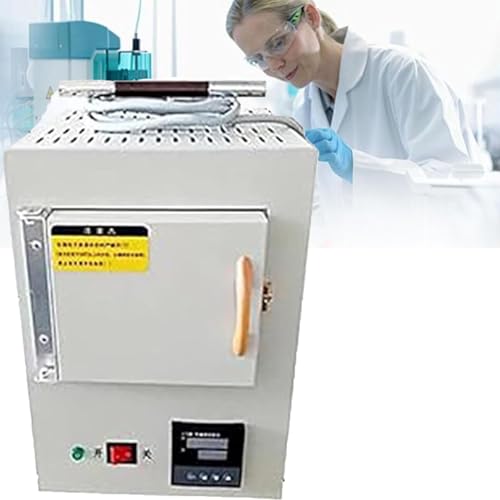 DFYOZX Intelligenter Muffelofen, Kleiner elektrischer Laborofen (Bereich: 100-1000 °C), multifunktionale Keramikfaser, integrierter Hochtemperaturofen mit Programmsteuerung von DFYOZX