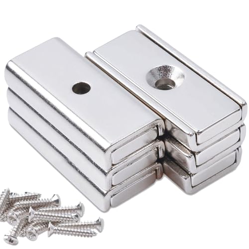 Rechteckig Magnete Mit Loch, 30x13.5x5mm Magnete Stark zum Anschrauben, Neodym Magnet Extra Starke, Magneten Starker Halt, Supermagnet Magnete Stark Flach, Magnete zum Basteln, Industrie【6Stück】 Rechteckig Magnete Mit Loch, 30x13.5x5mm Magnete Stark zum Anschrauben, Neodym Magnet Extra Starke, Magneten Starker Halt, Supermagnet Magnete Stark Flach, Magnete zum Basteln, Industrie【6Stück】 von DGDUBRB