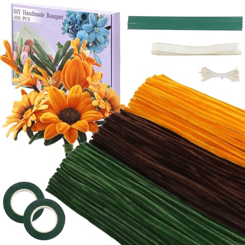 DGHOME Pfeifenreiniger zum Basteln, Pfeifenreiniger für Tulpenstrauß, flauschige Stäbchen, Bastelzubehör für Blumen, Bastelset, Geschenk, Chenille-Stiele, DIY Kunst und Handwerk mit Anleitung DGHOME Pfeifenreiniger zum Basteln, Pfeifenreiniger für Tulpenstrauß, flauschige Stäbchen, Bastelzubehör für Blumen, Bastelset, Geschenk, Chenille-Stiele, DIY Kunst und Handwerk mit Anleitung von DGHOME