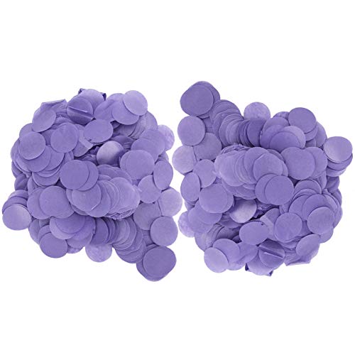 2Bag Round Paper Confetti 2.5cm Birthday Festival Wedding Decoration Supplies for Party Table Decorations (Lila) von DGLDCSHUAI