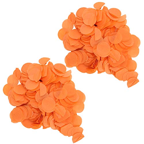 2Bag Round Paper Confetti 2.5cm Birthday Festival Wedding Decoration Supplies for Party Table Decorations (Orange) von DGLDCSHUAI