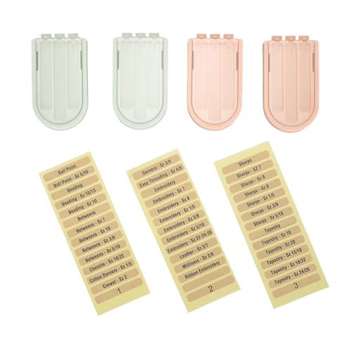3 Fächer nähen Nadeln Aufbewahrungsbox Langlebiger Stricknadel -Organizer für den Reisehaushalt (2pcs Roseate and 2pcs Green) von DGLDCSHUAI