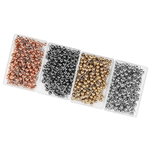 800pcs Multi -Farb -Runde Perlenkopfstifte mit festem Markierungswerkzeug zum Abnähen des Leichtgewichts Leichtes kompaktes Design von DGLDCSHUAI