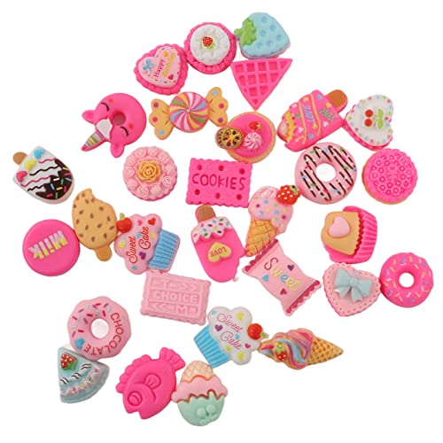 DIY Food Charme Dekoration Material exquisit versierte Desserts 30 PCs Ideale werksprojekte ABS Harz von DGLDCSHUAI
