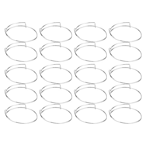 Edelstahl Erweiterbares Armreif Armband DIY Kit Silber 20pcs für Weihnachten Neujahr von DGLDCSHUAI