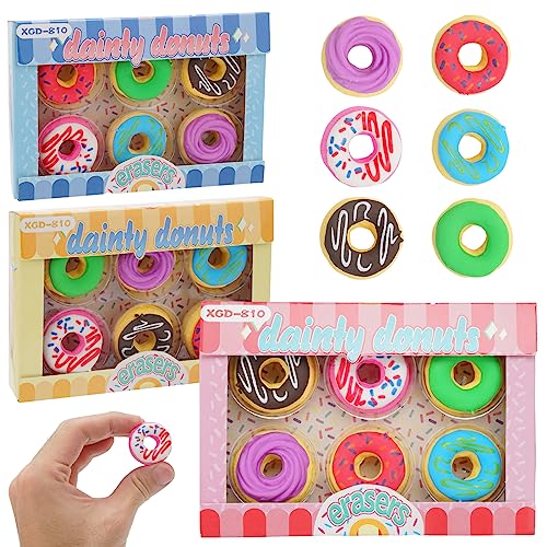 18 Stück Donut Radiergummi, Neuheit Kreatives Bunte Lustige TPR, Kinder Kawaii Süße für Geschenk Als Geburtstagsgeschenk Studenten Belohnung 18 Stück Donut Radiergummi, Neuheit Kreatives Bunte Lustige TPR, Kinder Kawaii Süße für Geschenk Als Geburtstagsgeschenk Studenten Belohnung von DGN