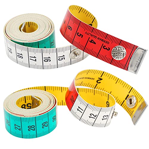 2 Stück Schneidermaßband 150cm/60zoll Maßband Körper, Doppelskala Umfangmaßband, Weiches Körpermaßband mit Knopf, Maßband Nähen, Zentimetermaßband Fußmaßband für Haushalte Handwerker Schneider 2 Stück Schneidermaßband 150cm/60zoll Maßband Körper, Doppelskala Umfangmaßband, Weiches Körpermaßband mit Knopf, Maßband Nähen, Zentimetermaßband Fußmaßband für Haushalte Handwerker Schneider von DGN