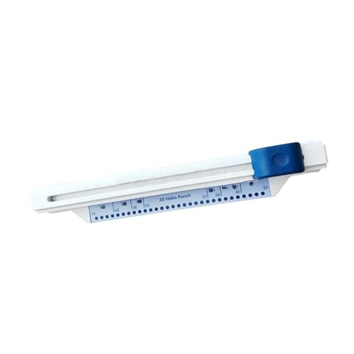 Bindegeräte 30 Löcher Punch Home Hand Push Toroidal Spule Tragbares Loch -Loch -Büro -Bill -Stanzmaschine Bindungsmaschine Bindegerät(Blue) von DGOINGPI