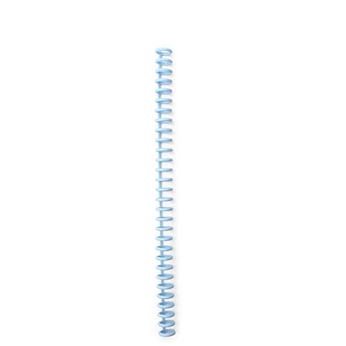 Bindegeräte 30 Löcher losen Blatt Plastikbindungsring Spiralringe Binderstreifen für A4 Paper Notebook Bindegerät(Blue) von DGOINGPI