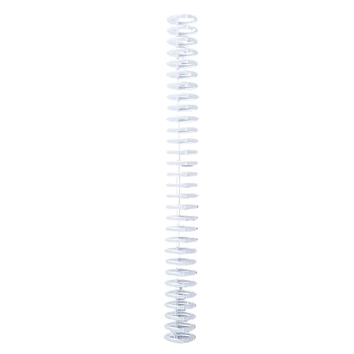 Bindegeräte 30 Löcher losen Blatt Plastikbindungsring Spiralringe Binderstreifen für A4 Paper Notebook Bindegerät(Fog through 1) von DGOINGPI