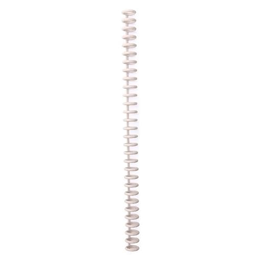 Bindegeräte 30 Löcher losen Blatt Plastikbindungsring Spiralringe Binderstreifen für A4 Paper Notebook Bindegerät(Milk tea color 1) von DGOINGPI