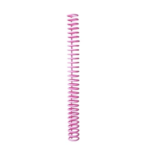 Bindegeräte 30 Löcher losen Blatt Plastikbindungsring Spiralringe Binderstreifen für A4 Paper Notebook Bindegerät(Pink) von DGOINGPI