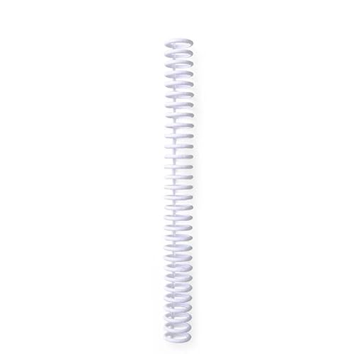 Bindegeräte 30 Löcher losen Blatt Plastikbindungsring Spiralringe Binderstreifen für A4 Paper Notebook Bindegerät(White) von DGOINGPI