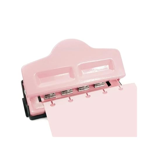 Bindegeräte 4 Loch Creative Pilz Hole Loch Puncher Disc Ring Bindung Bindegerät(Pink) von DGOINGPI