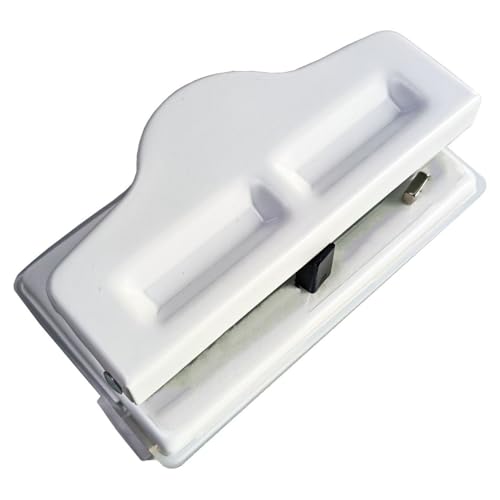 Bindegeräte 4 Loch Creative Pilz Hole Loch Puncher Disc Ring Bindung Bindegerät(White) von DGOINGPI