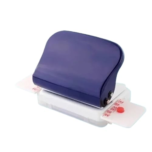 Bindegeräte 6-Loch-Papierpunch Handheld Metal Hole Puncher Kapazität 6 mm für A4 A5 B5 für Notebook-Sammelalbum Tagebuch Bindung Bindegerät(Dark Blue) von DGOINGPI