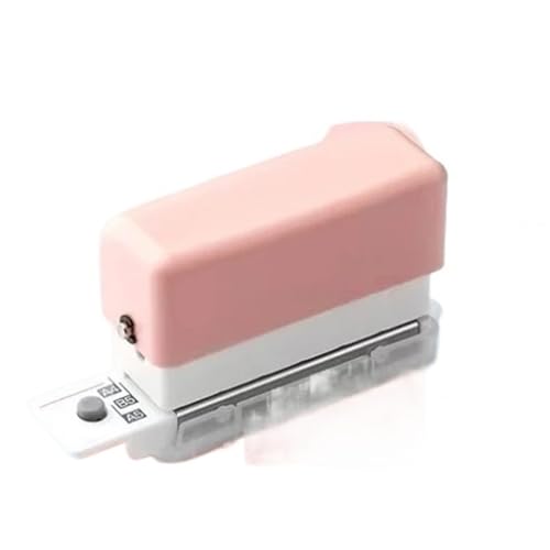 Bindegeräte 6 Löcher Loch Puncher A4 A5 B5 Lose Blattpapier Loch Loch Standard Loch Punch DIY Office Bindung Bindegerät(Pink) von DGOINGPI