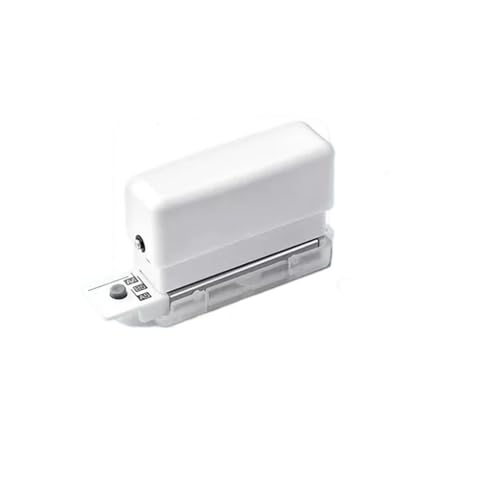 Bindegeräte 6 Löcher Loch Puncher A4 A5 B5 Lose Blattpapier Loch Loch Standard Loch Punch DIY Office Bindung Bindegerät(White) von DGOINGPI
