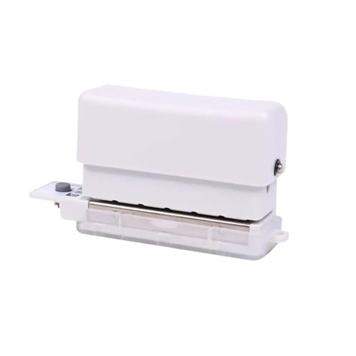 Bindegeräte 6 Löcher Loch Puncher A4 A5 B5 Lose Blattpapierloch Loch Standard Loch Loch DIY Office Bindungswerkzeug Büro Bindegerät(White) von DGOINGPI