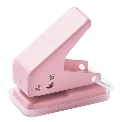 Bindegeräte Hole Punch 1 Loch niedlicher Papier Punch tragbarer runde Loch Puncher Kawaii Büroschule Bindungsmittel Briefpapier Bindegerät(A) von DGOINGPI