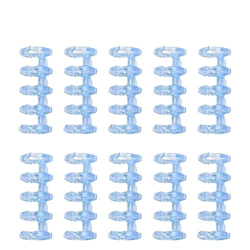 Bindegeräte Mini 5 Löcher Puncher A5 B5 A4 Lose Leaf Notebook Paper Puncher Tool Lose-Blatt-Bindungsring Bindegerät(TM Blue 10pcs ring) von DGOINGPI