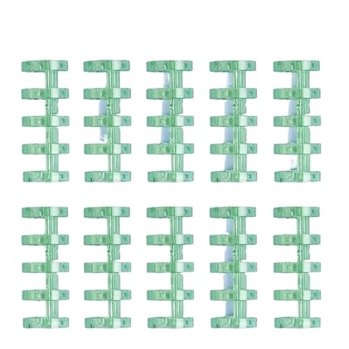 Bindegeräte Mini 5 Löcher Puncher A5 B5 A4 Lose Leaf Notebook Paper Puncher Tool Lose-Blatt-Bindungsring Bindegerät(TM Green 10pcs ring) von DGOINGPI