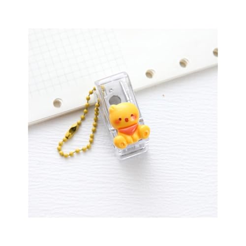 Bindegeräte Niedliche tragbare Mini 1 Loch Punch Cartoon Tierpapier Puncher Buch Bindungsmaschine Geschenk Bindegerät(L) von DGOINGPI