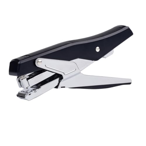 Büroheftgerät Tischhefter Desktop-Handhefter, Geeignet For Büro-Schreibtischzubehör, Multifunktionaler Standard-Hefter(Black) von DGSYUAN