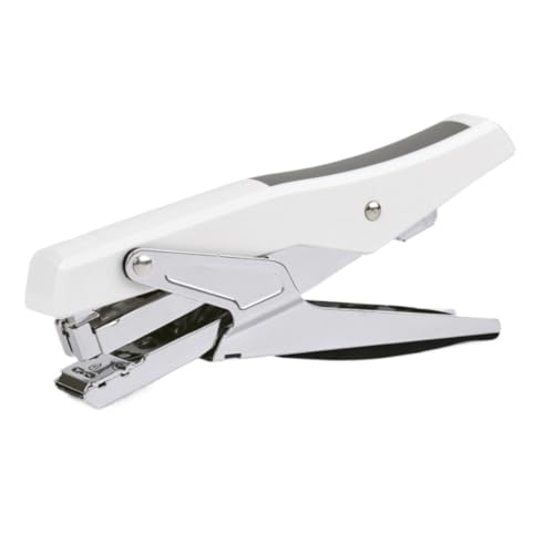 Büroheftgerät Tischhefter Desktop-Handhefter, Geeignet For Büro-Schreibtischzubehör, Multifunktionaler Standard-Hefter(White) von DGSYUAN