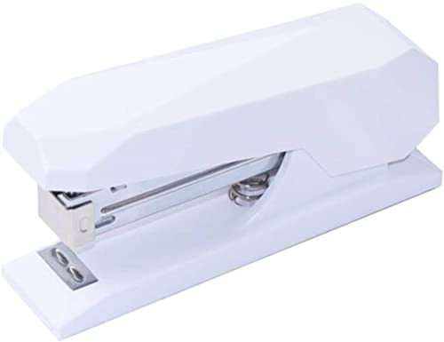 Büroheftgerät Tischhefter Heavy Duty Hefter Desktop Hefter nicht Schlupf Base Hefter Schulbüro Schreibwaren(White) von DGSYUAN