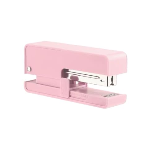 Büroheftgerät Tischhefter Tragbarer Hefter, Geeignet For Schreibtischzubehör Oder Als Dekorativer Hefter For Das Heimbüro(Pink) von DGSYUAN