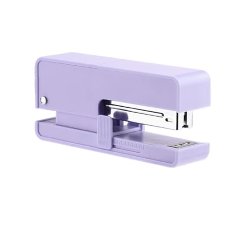 Büroheftgerät Tischhefter Tragbarer Hefter, Geeignet For Schreibtischzubehör Oder Als Dekorativer Hefter For Das Heimbüro(Purple) von DGSYUAN