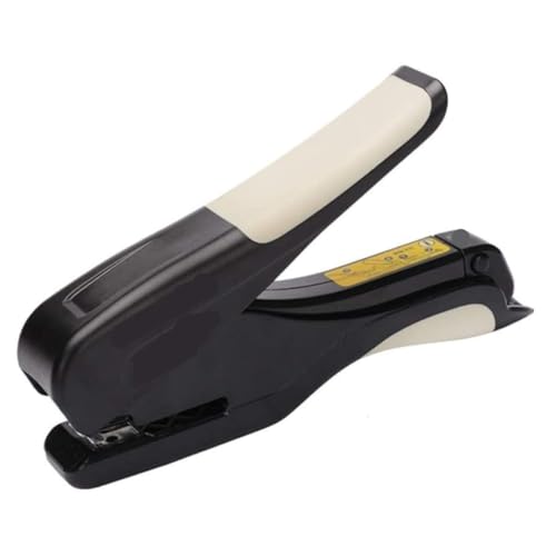 DGSYUAN Büroheftgerät Tischhefter Hochleistungs-Klammerhefter for Das Büro, Arbeitssparende Dekoration for Studentenbüros, Kreatives Briefpapier(Black) von DGSYUAN