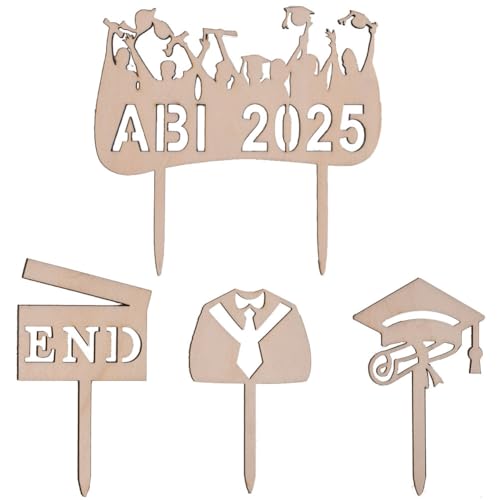 ABI 2025 Cake Topper aus Acryl, 3 Stück Abitur Tortendeko, ABI 2025 Geschenk, Bestandene Prüfung Abschluss Kuchen Deko, Abschlussfeier Graduation Party Deko. ABI 2025 Cake Topper aus Acryl, 3 Stück Abitur Tortendeko, ABI 2025 Geschenk, Bestandene Prüfung Abschluss Kuchen Deko, Abschlussfeier Graduation Party Deko. von DGTSYAL