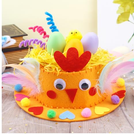 DGTSYAL Kinderhüte 1 Set, Ostern Diy Hut Geburtstagsmützen Für Ostermütze Hasenmützen Zu Ostern Ostersüßigkeiten Osterhut Bastelmaterialien Selber Machen Osterdekorationen Vlies Orange DGTSYAL Kinderhüte 1 Set, Ostern Diy Hut Geburtstagsmützen Für Ostermütze Hasenmützen Zu Ostern Ostersüßigkeiten Osterhut Bastelmaterialien Selber Machen Osterdekorationen Vlies Orange von DGTSYAL