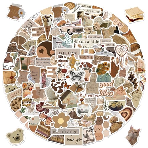 DGUSO 112 Stück Sticker Aesthetic Set, Wasserfeste Vintage Sticker, Aesthetic Sticker für Erwachsene Sticker Retro Sticker Set Aesthetic, Stickers Aesthetic für Wasserflaschen, Laptops, Handyhüllen DGUSO 112 Stück Sticker Aesthetic Set, Wasserfeste Vintage Sticker, Aesthetic Sticker für Erwachsene Sticker Retro Sticker Set Aesthetic, Stickers Aesthetic für Wasserflaschen, Laptops, Handyhüllen von DGUSO