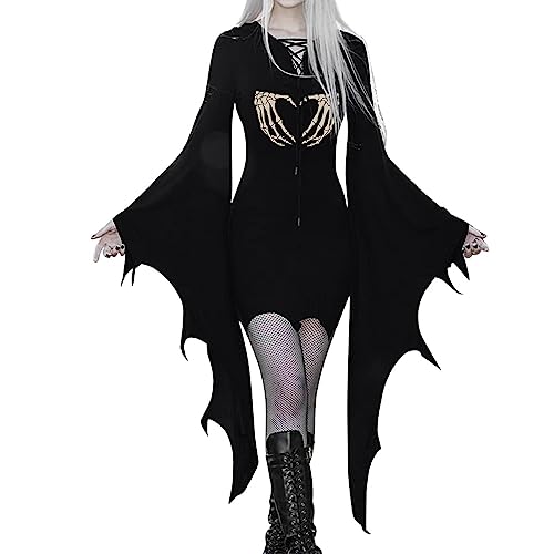 DGZTWLL Damen Renaissance Mittelalter Kostüme Sexy Bodycon Gothic Kleider für Frauen Cosplay Kostüm Gothic Korsett Kleid, A1-beige, M von DGZTWLL