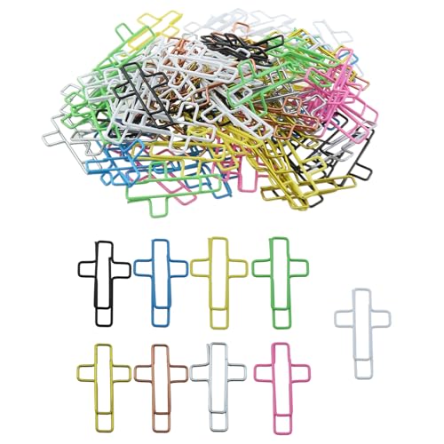 DGZZI 100 Stück Metall-Kreuzförmige Anstecknadeln, 34 x 21 mm, gemischte Farben, Büroklammern, Ordner, geeignet für Lesezeichen und Foto-Clip DGZZI 100 Stück Metall-Kreuzförmige Anstecknadeln, 34 x 21 mm, gemischte Farben, Büroklammern, Ordner, geeignet für Lesezeichen und Foto-Clip von DGZZI
