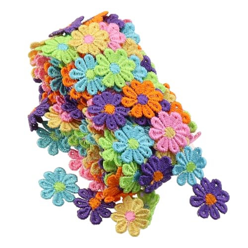DGZZI Sechsfarbiges Polyester-Material, Bekleidungszubehör, Spitze, 2,5 cm, Hutteil für Applikationen, Nähen, Basteln, DIY DGZZI Sechsfarbiges Polyester-Material, Bekleidungszubehör, Spitze, 2,5 cm, Hutteil für Applikationen, Nähen, Basteln, DIY von DGZZI