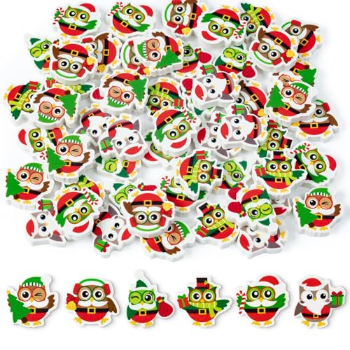 DGjianfei Radiergummis für Weihnachten, Eulen, Großpackung – 60 Stück Mini-Radiergummis, niedliche Tiere, Weihnachtsmann, Weihnachtsmann, Neujahrsgeschenke, Schulbelohnung DGjianfei Radiergummis für Weihnachten, Eulen, Großpackung – 60 Stück Mini-Radiergummis, niedliche Tiere, Weihnachtsmann, Weihnachtsmann, Neujahrsgeschenke, Schulbelohnung von DGjianfei