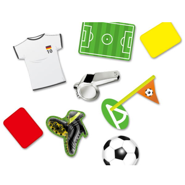 Fussball-Motivkonfetti, 24 Teile als Streudeko für Geburtstagstisch von DH Konzept GmbH
