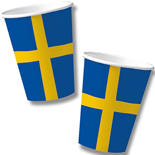 DH-Konzept 10 Becher * SCHWEDEN * für Mottoparty, Länderparty und Geburtstag Sweden Skandinavien Pappbecher Partybecher Kinder Geburtstag Party Set DH-Konzept 10 Becher * SCHWEDEN * für Mottoparty, Länderparty und Geburtstag Sweden Skandinavien Pappbecher Partybecher Kinder Geburtstag Party Set von DH-Konzept
