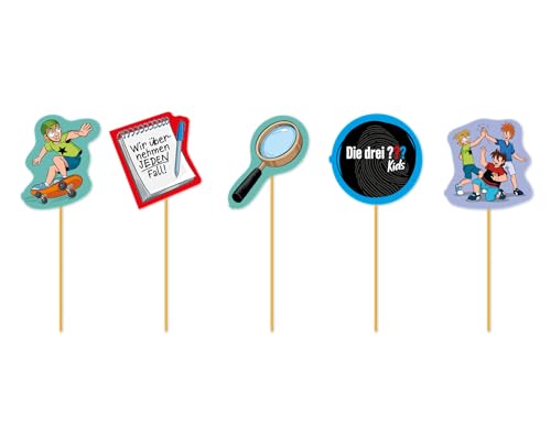 10 Muffin-Picker * DIE DREI ??? KIDS * als Deko für Kinderparty und Kindergeburtstag | 3 Fragezeichen Muffindekoration Cake-Topper Kinder Detektive Party Set 10 Muffin-Picker * DIE DREI ??? KIDS * als Deko für Kinderparty und Kindergeburtstag | 3 Fragezeichen Muffindekoration Cake-Topper Kinder Detektive Party Set von DH-Konzept