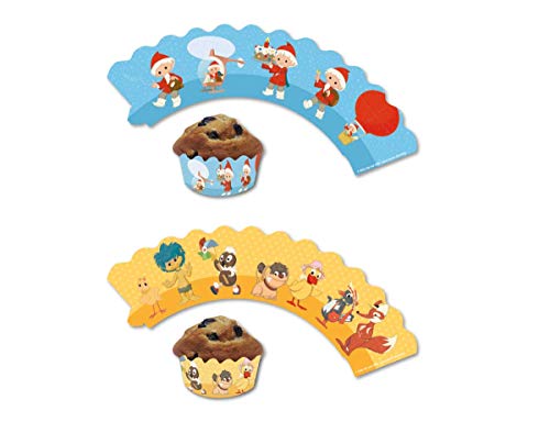 DH-Konzept 12 Deko-Banderolen für Muffins und Cupcakes * SANDMÄNNCHEN * für Kinderparty und Kindergeburtstag | Sandmann Pappteller Partyteller Party Set DH-Konzept 12 Deko-Banderolen für Muffins und Cupcakes * SANDMÄNNCHEN * für Kinderparty und Kindergeburtstag | Sandmann Pappteller Partyteller Party Set von DH-Konzept